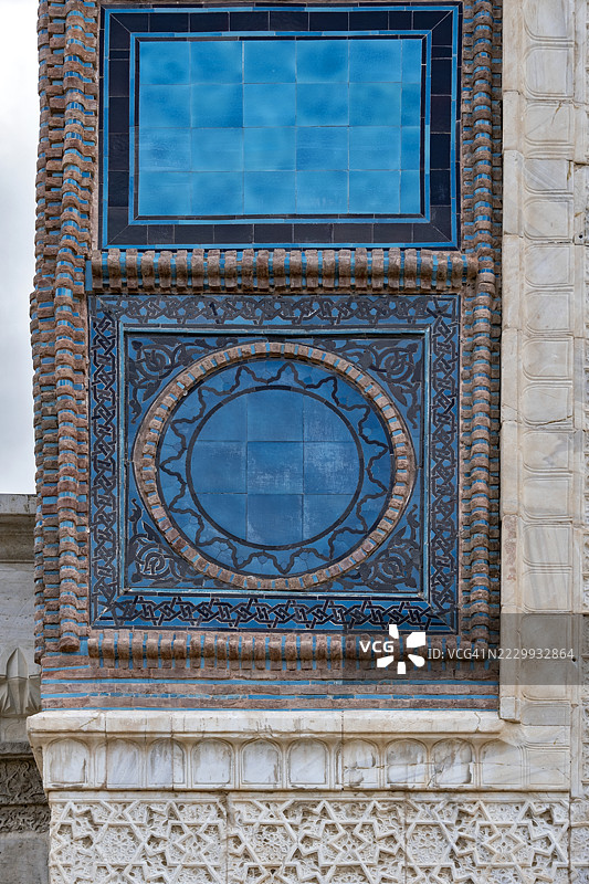 土耳其中部安纳托利亚的吉克神学院（天体神学院，蓝色神学院）图片素材
