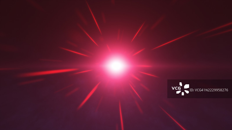 抽象的红色光束与能量光带图片素材