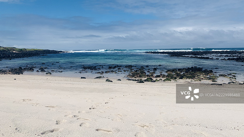 厄瓜多尔海滩的美丽景色图片素材
