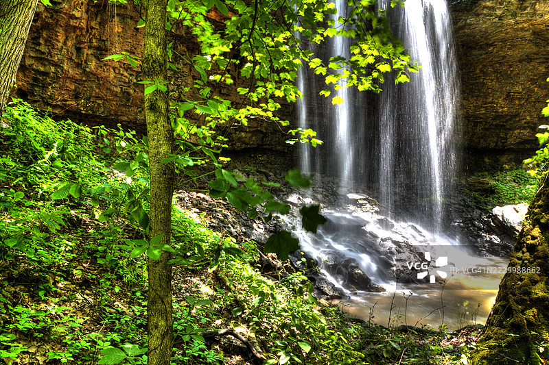 瀑布的景观图片素材