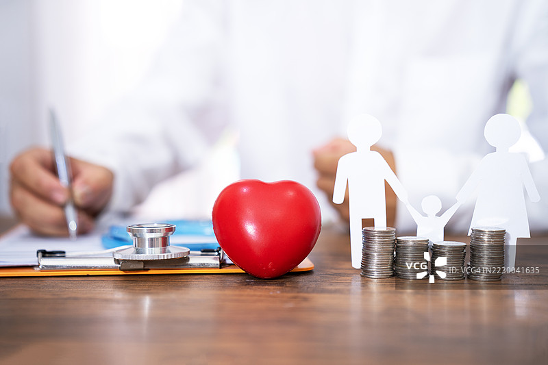 健康保险，心脏病图片素材