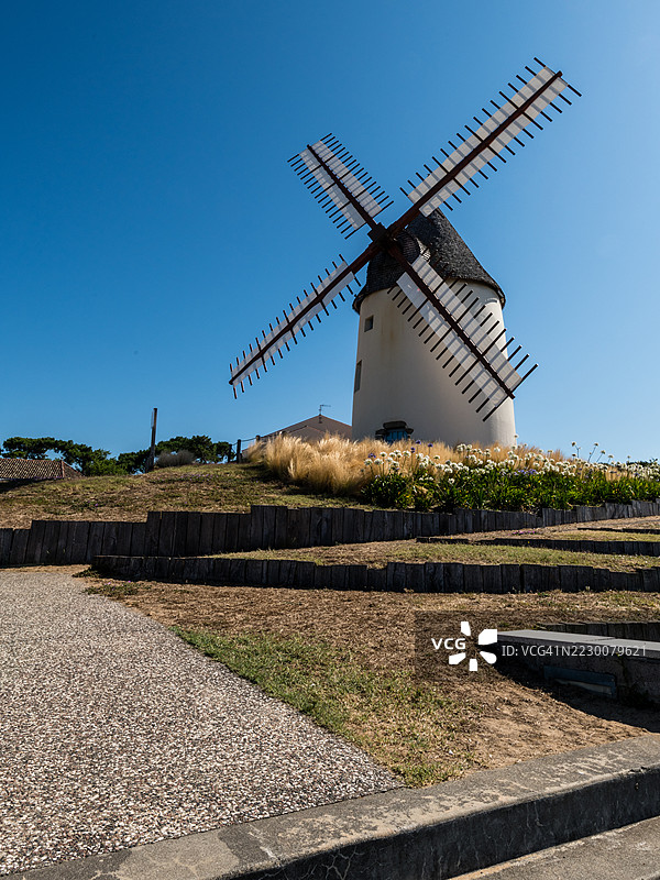 Jard sur Mer的磨坊图片素材