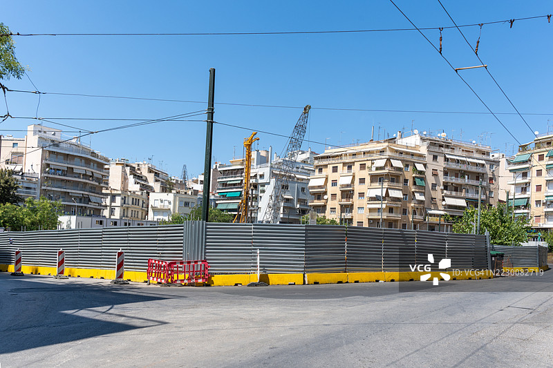 希腊雅典的城市建筑工地图片素材