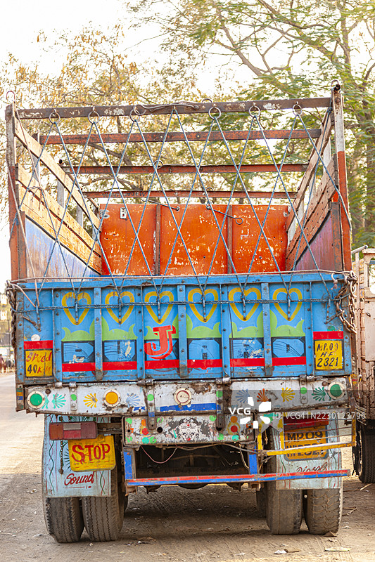 印度，卡车图片素材