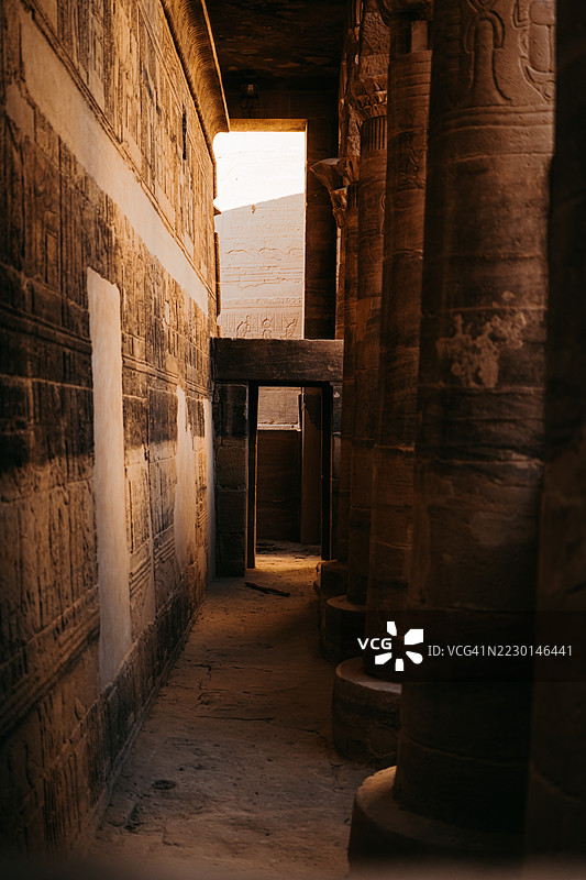 埃及菲莱神庙。图片素材