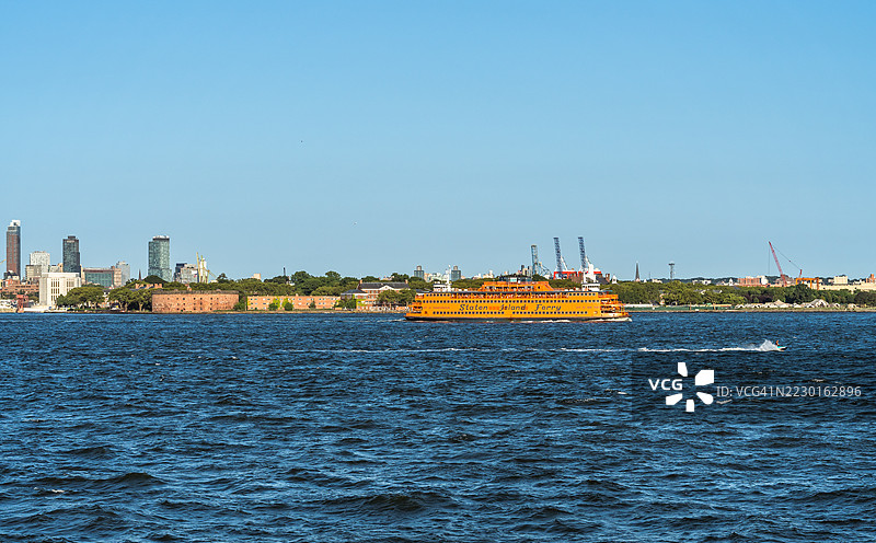 斯塔滕岛渡轮和州长岛图片素材