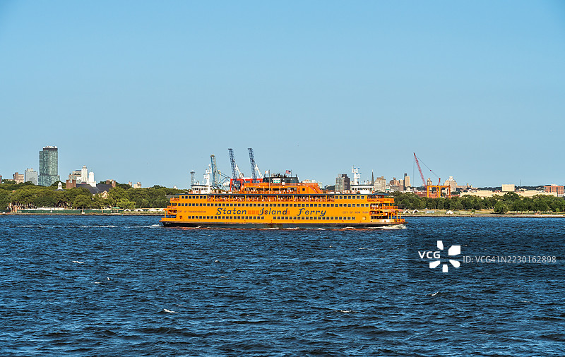 斯塔滕岛渡轮和州长岛图片素材