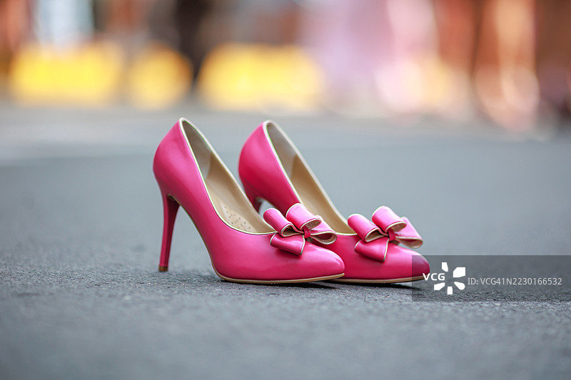 粉色女鞋图片素材