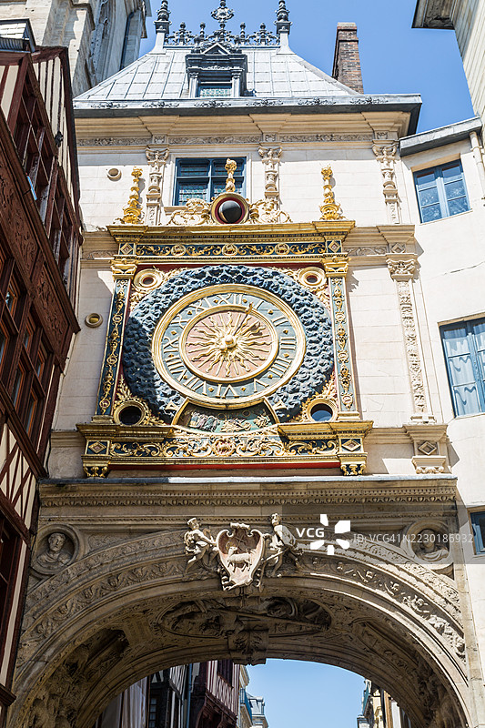 鲁昂的大钟，诺曼底，法国图片素材