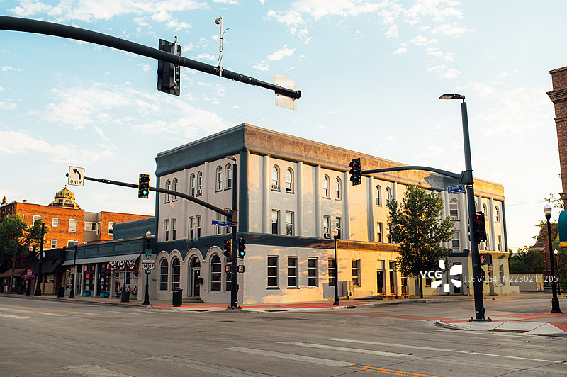 怀俄明州谢里丹的主街图片素材