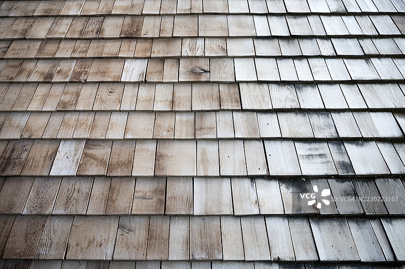 木瓦屋顶图片素材