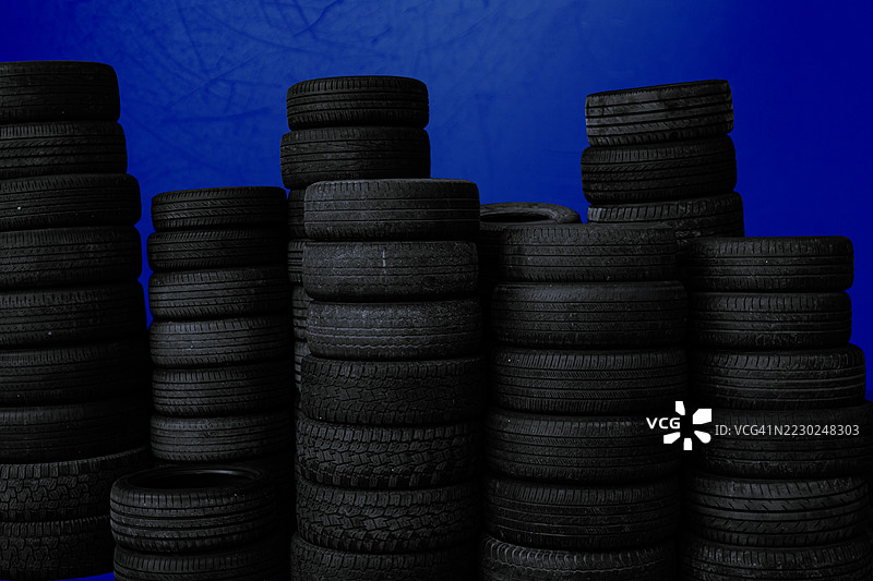 疲惫的轮胎图片素材