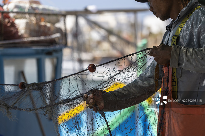马耳他的渔夫。图片素材