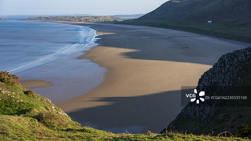 罗西利湾清晨图片素材