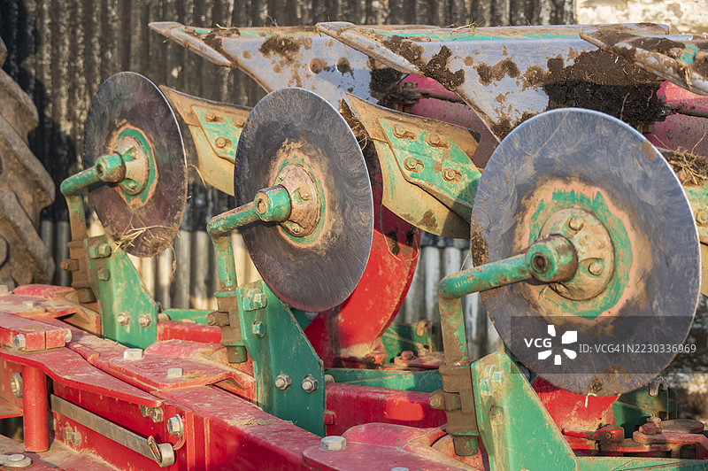 农场院农业机械图片素材