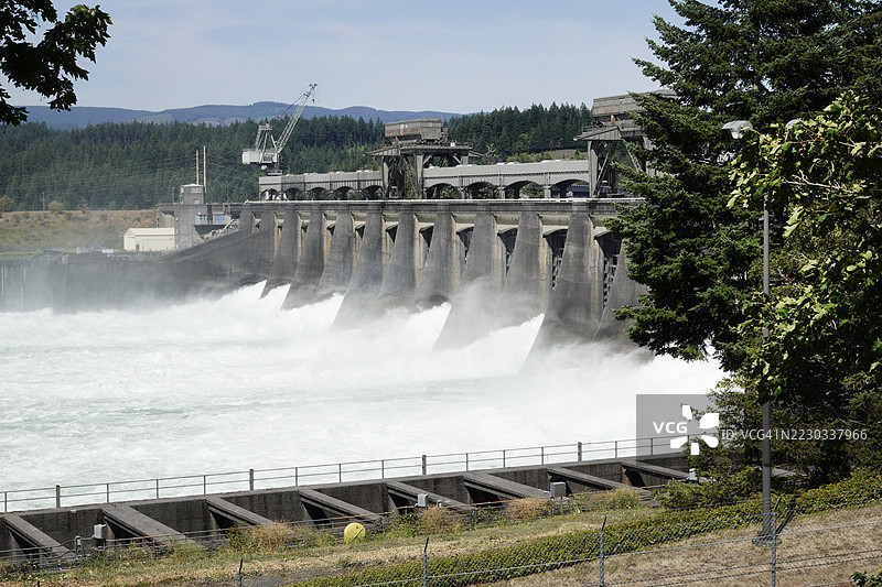 博内维尔大坝，俄勒冈州图片素材
