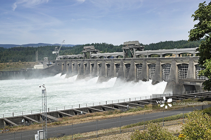 博纳维尔大坝，俄勒冈州图片素材