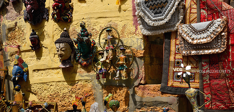 贾伊萨尔梅尔的街道，手工制作的梦想，拉贾斯坦邦，印度图片素材