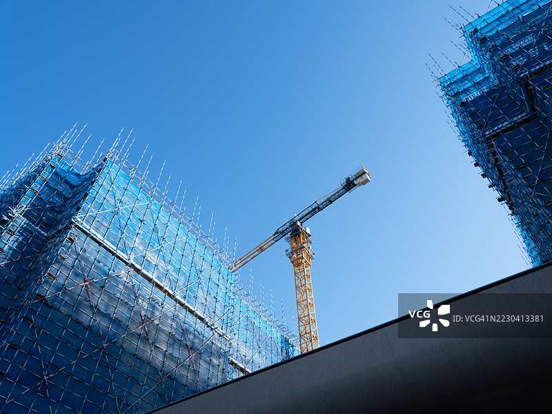 正在建设中的摩天大楼图片素材
