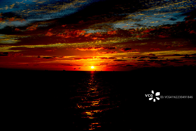 海洋日落图片素材