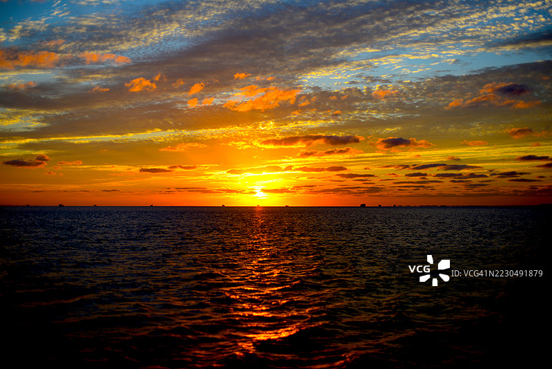 海洋日落图片素材