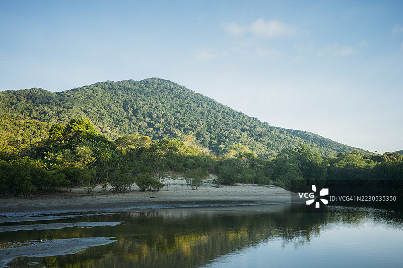 库克镇的芬奇湾，位于澳大利亚昆士兰州的最北端图片素材