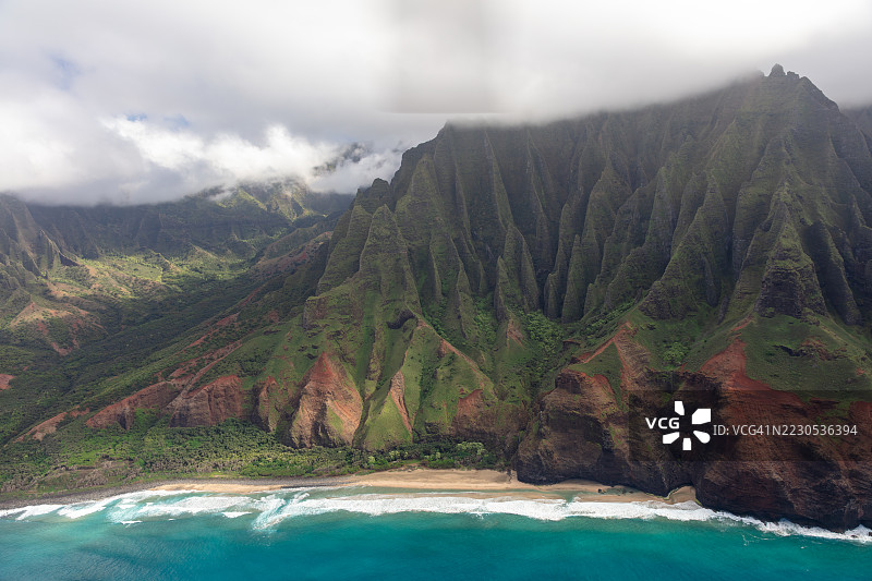 夏威夷大岛美丽的风景视野图片素材
