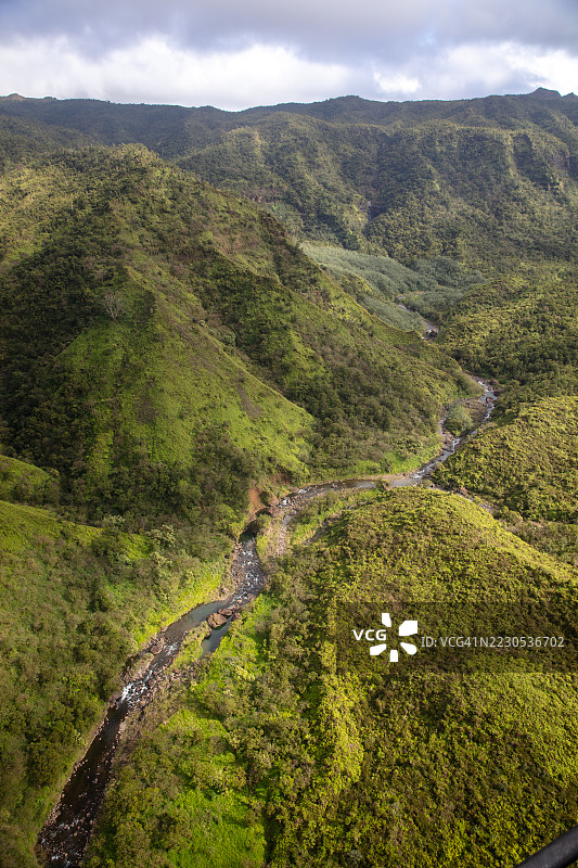 夏威夷大岛美丽的风景视野图片素材