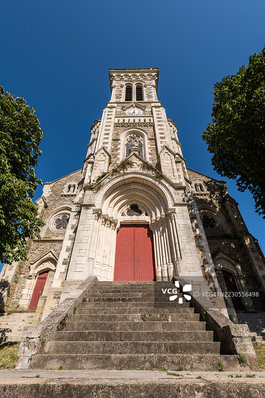 阿普雷蒙特的古老教堂图片素材