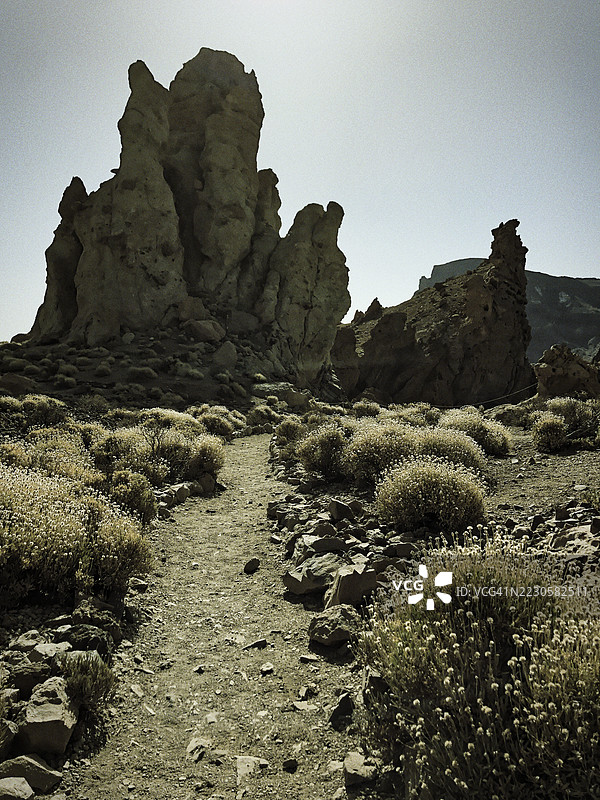 特内里费岛（西班牙，加那利群岛）特伊德国家公园的岩石 formations图片素材