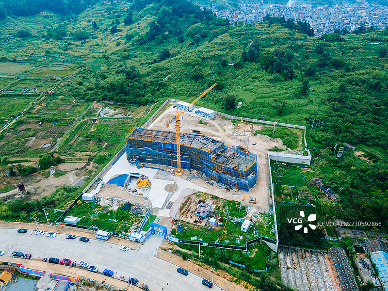 正在建设中的建筑图片素材