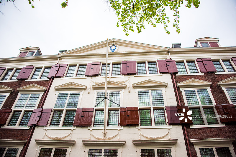 海牙的朗赫福特街上的施库伦堡宫。图片素材