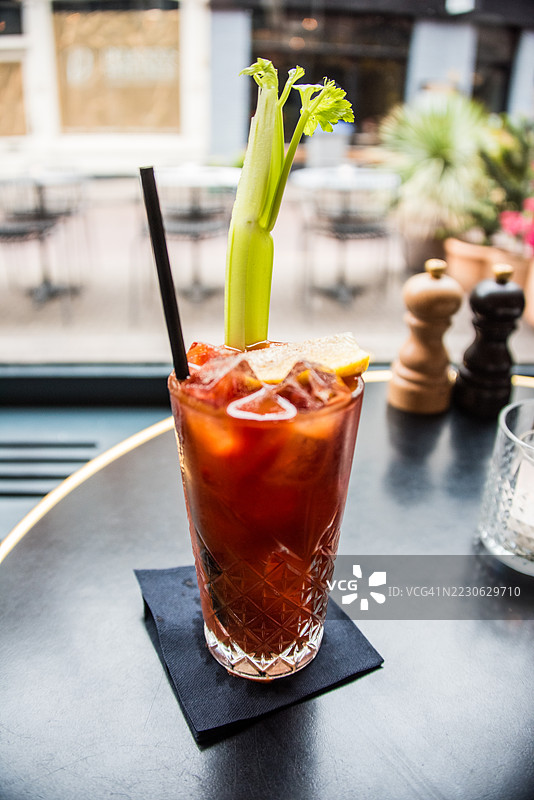 血腥玛丽酒杯图片素材