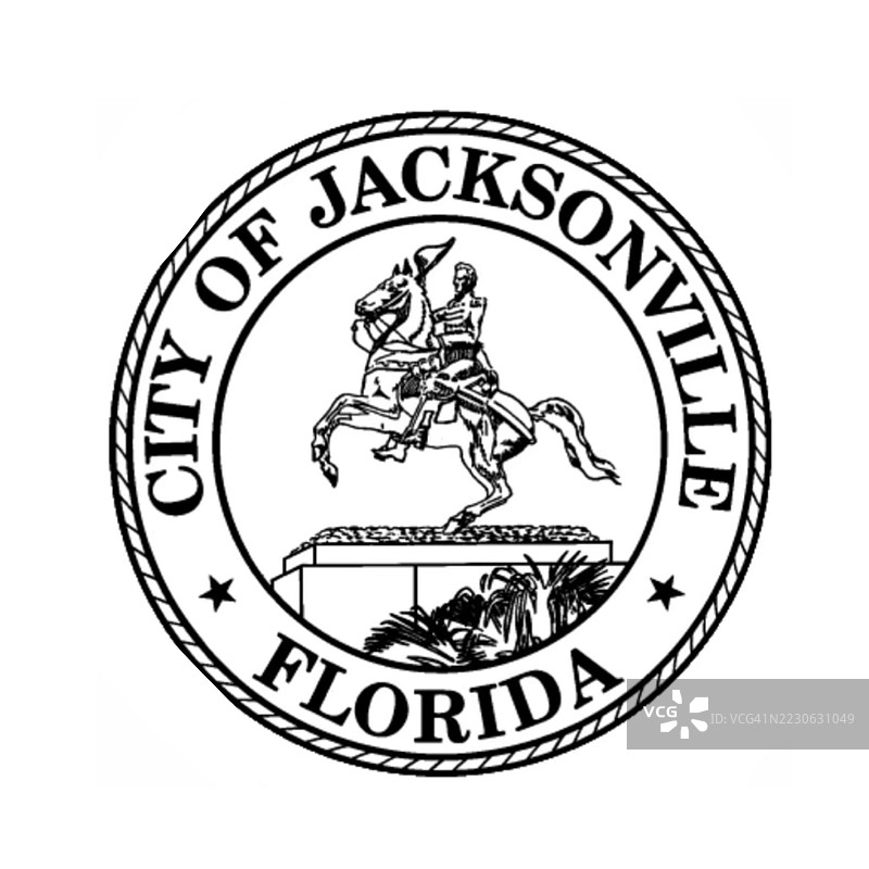 杰克逊维尔佛罗里达市徽图片素材