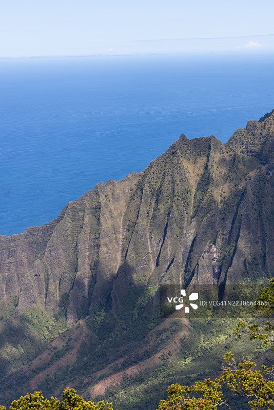 夏威夷大岛美丽的风景视野图片素材
