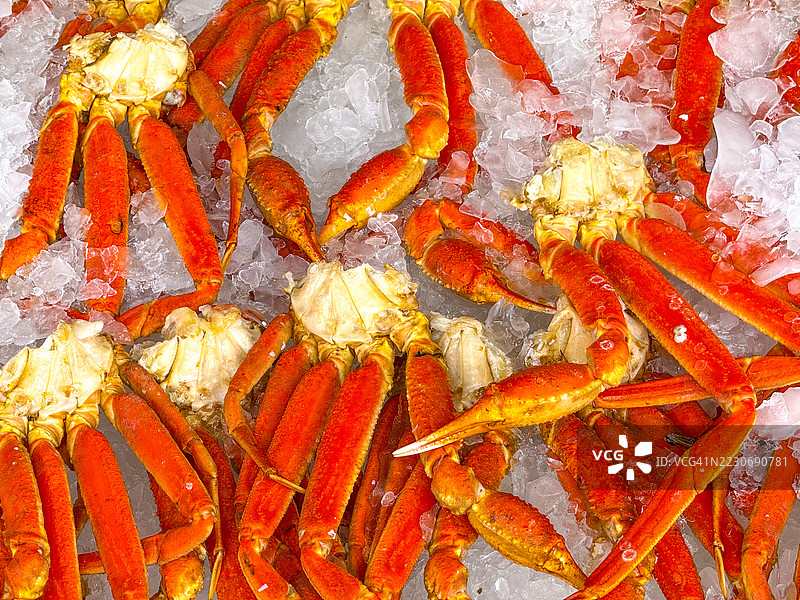 华盛顿特区出售蟹腿图片素材