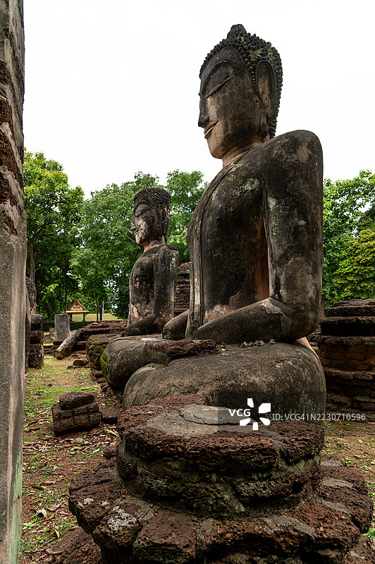 巨型佛像，帕凯寺，甘烹碧历史公园图片素材