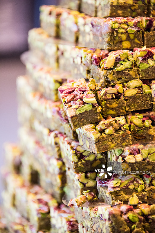 开心果巴克拉瓦糕点图片素材