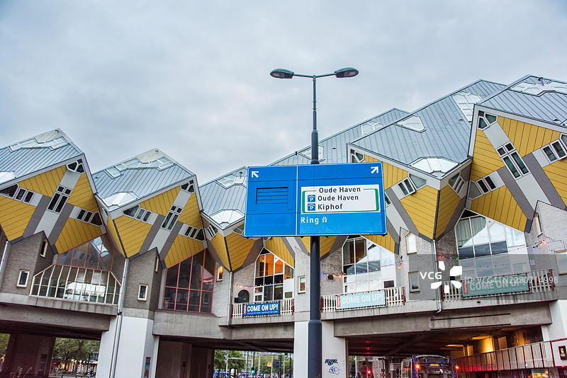 鹿特丹的立方体房屋（Kubuswoningen）图片素材