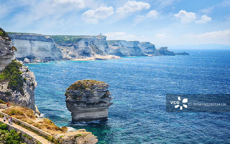 博尼法乔的悬崖图片素材