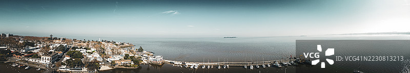 乌拉圭萨尔托的全景视图图片素材