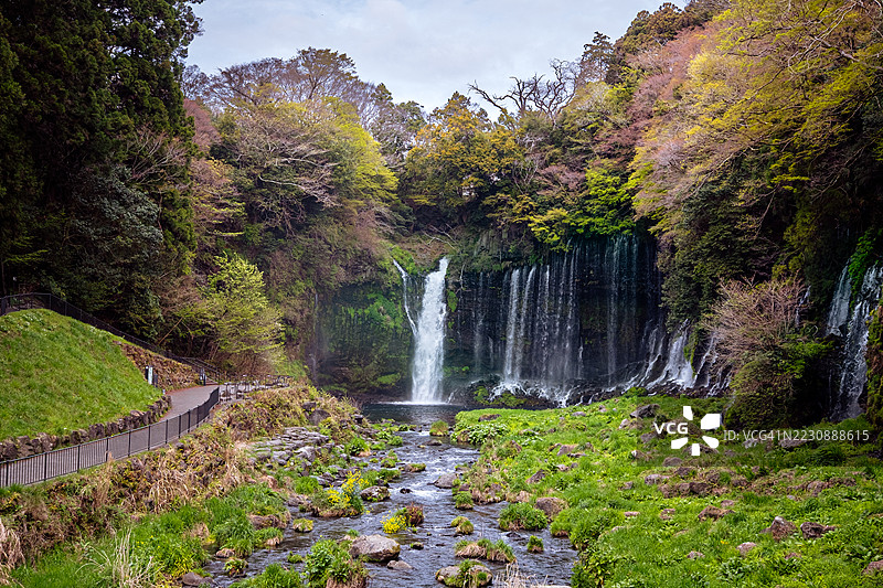 白丝瀑布图片素材