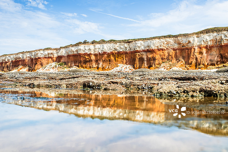 亨斯顿悬崖的倒影图片素材