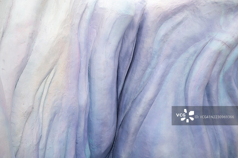 蓝色和紫色设计的墙壁特写图片素材