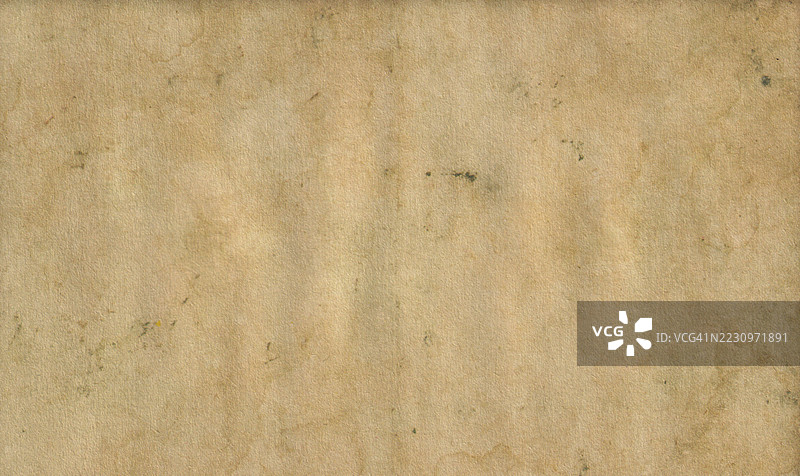 高分辨率的旧纸张，污染、肮脏且泛黄。图片素材