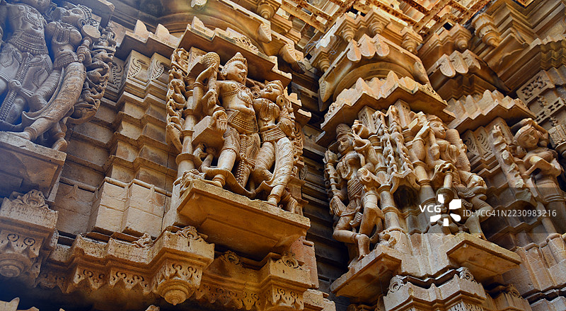 印度拉贾斯坦邦杰沙梅尔堡的耆那教寺庙图片素材