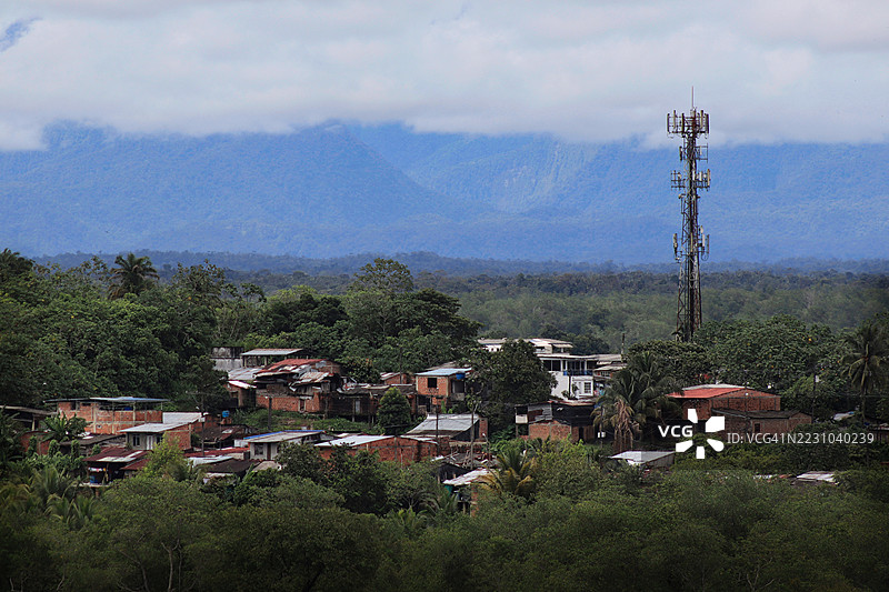 布埃纳文图拉港附近的贫民窟图片素材