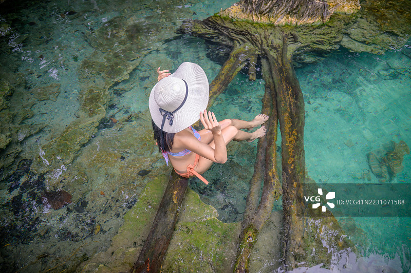 翡翠池，克隆通，甲米，泰国图片素材