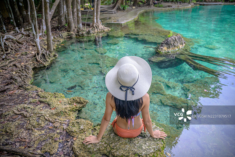 翡翠池，克隆通，甲米，泰国图片素材