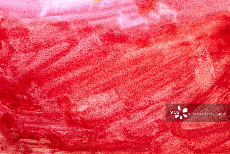 红色水彩背景，营造出动态而生动的纹理图片素材